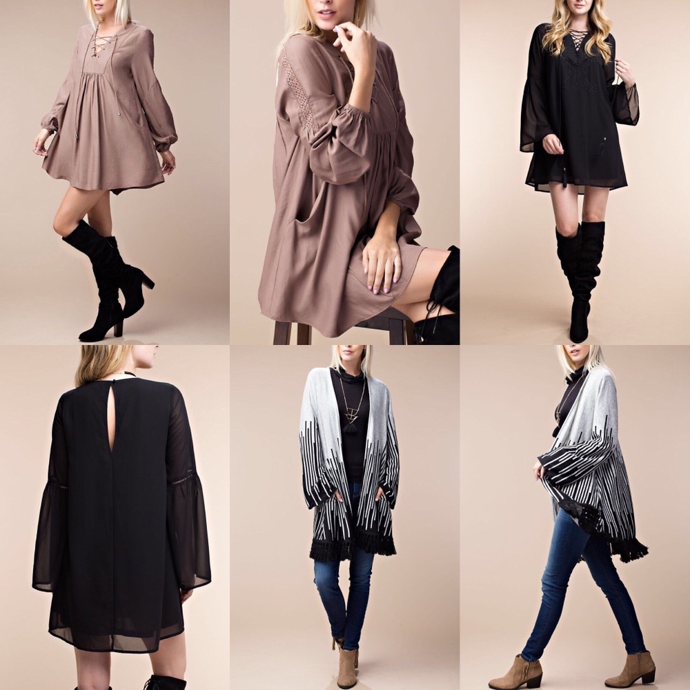 Lot of 6 Women’s Dresses & Cardigan